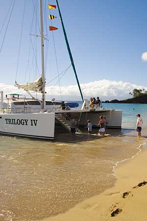 Get on Boat at Kaanapali Beach