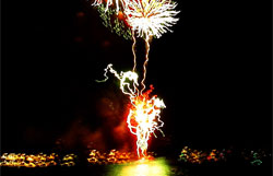 4th of July fireworks in Lahaina offshore