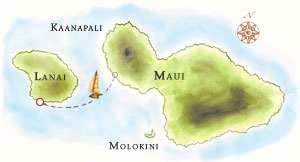 Map for Trip to Lanai
