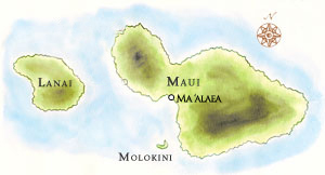 Map for Maalaea sunset sail